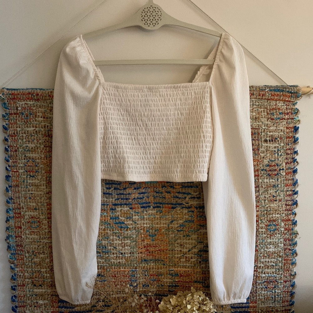 Ruched crop top